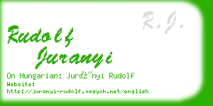 rudolf juranyi business card